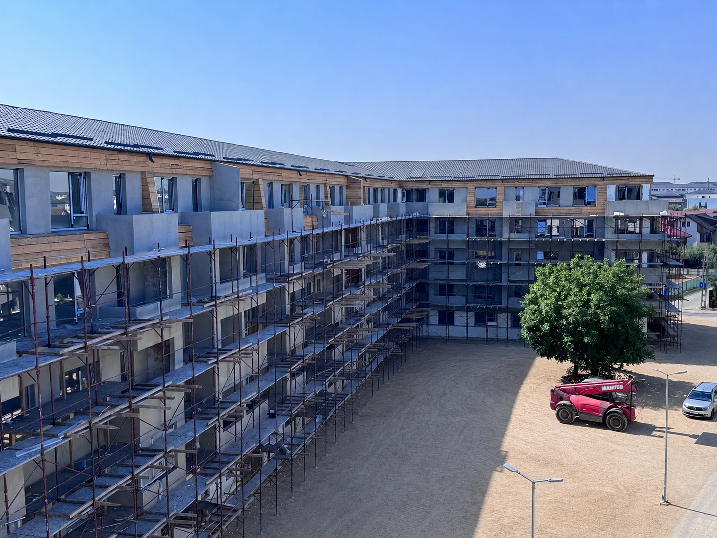 Ansamblul Hamilton Residence în execuție, vedere de ansamblu